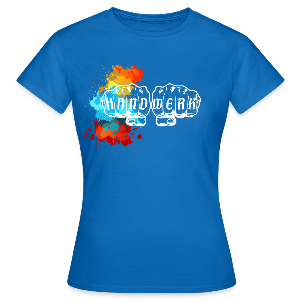 Frauen T-Shirt "Splash-Left" Royalblau Frauen T-Shirt