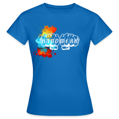 Frauen T-Shirt "Splash-Left" Royalblau Frauen T-Shirt