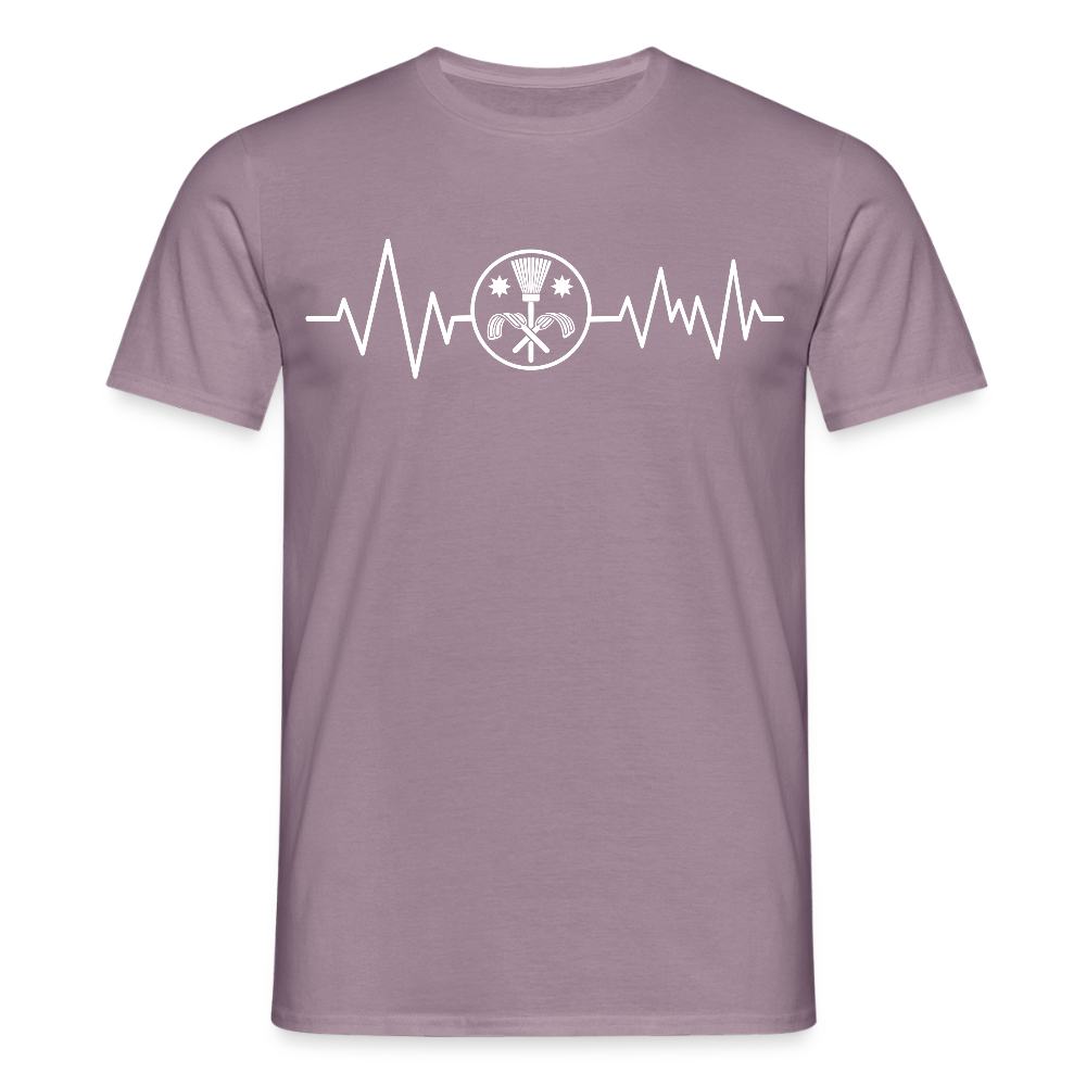 Unisex T-Shirt "Schornsteinfeger" Lilagrau Männer T-Shirt