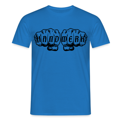 Unisex T-Shirt "Handwerk" Royalblau Männer T-Shirt