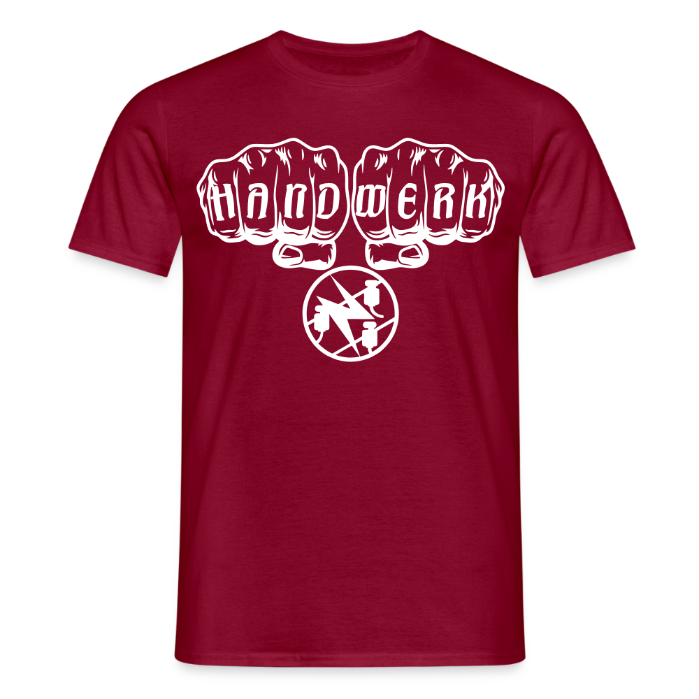 Unisex T-Shirt "Elektriker" Ziegelrot Männer T-Shirt