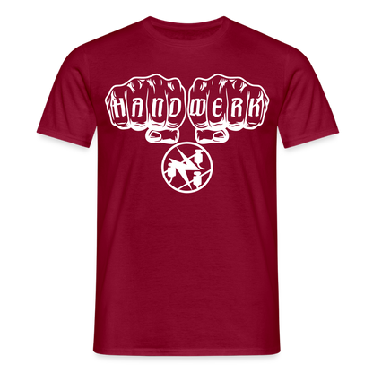 Unisex T-Shirt "Elektriker" Ziegelrot Männer T-Shirt