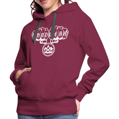 Frauen Premium Hoodie "Zimmermann" - Bordeaux