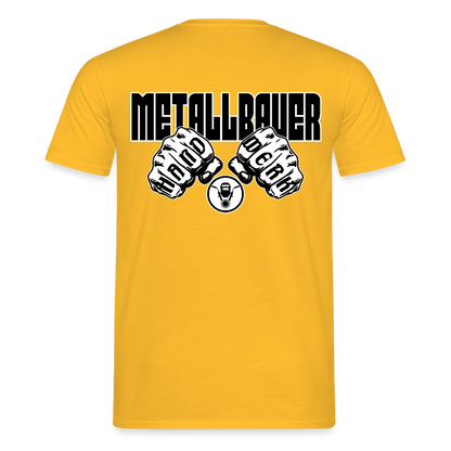 Unisex T-Shirt "Metallbauer" Gelb Männer T-Shirt