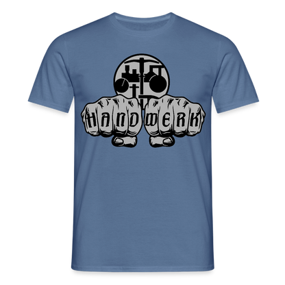 Unisex T-Shirt "Strassenbauer" Taubenblau Männer T-Shirt