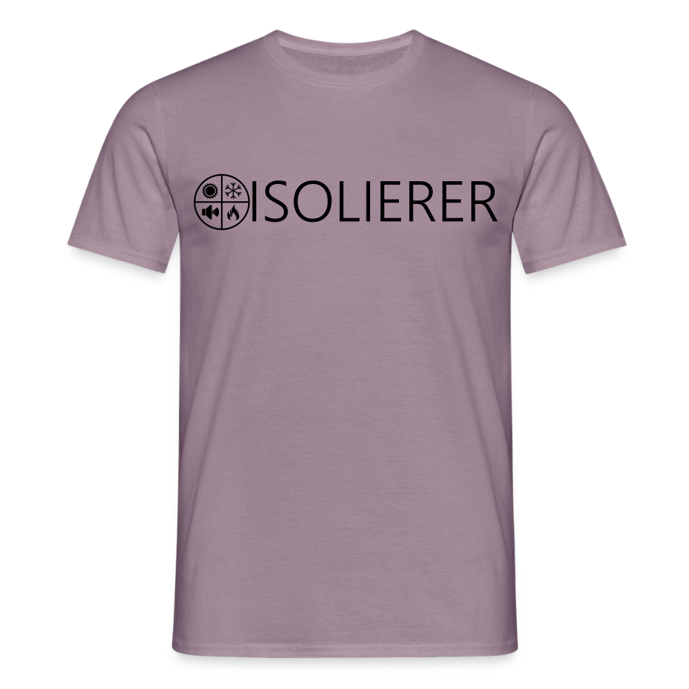 Unisex T-Shirt "Isolierer" Lilagrau Männer T-Shirt