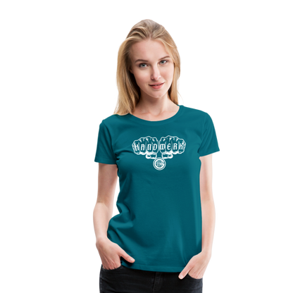 Frauen Premium T-Shirt "Gerüstbauer" - Divablau