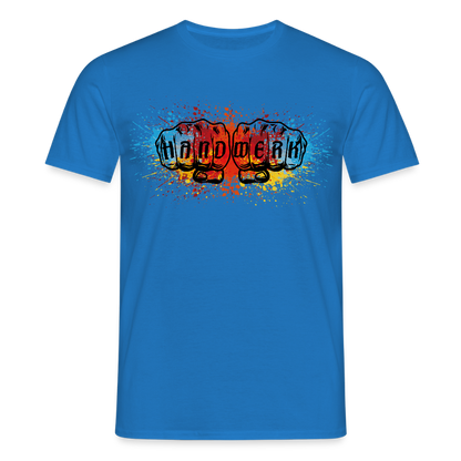 Unisex T-Shirt "Splash-Color" Royalblau Männer T-Shirt