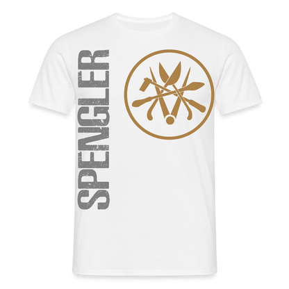 Unisex T-Shirt "Spengler" Weiß Männer T-Shirt