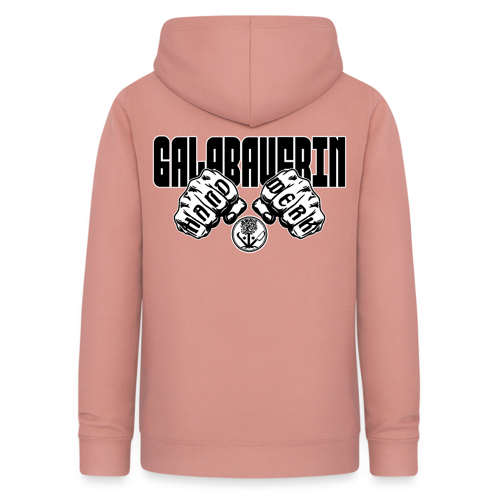 Frauen Hoodie "GaLaBauerin" (beidseitig beruckt) Altrosa Frauen Hoodie