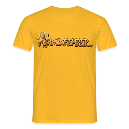 Unisex T-Shirt "Kaminkehrer" Gelb Männer T-Shirt