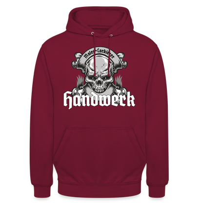 Unisex Hoodie "Skull-Maler/Lackierer" Bordeaux Unisex Hoodie