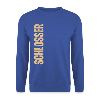 Unisex Pullover "Schlosser" Royalblau Unisex Pullover