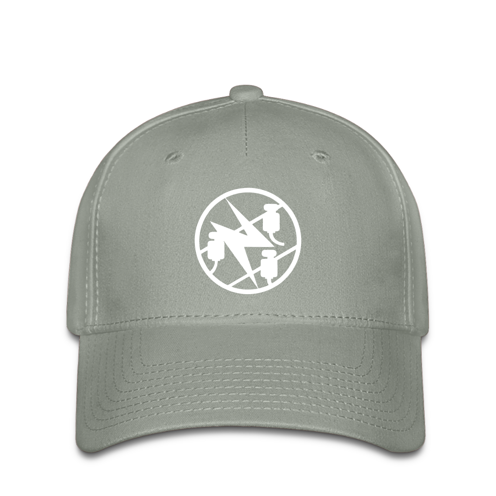 Flexfit Cap "Elektriker" Grüngrau Flexfit Cap