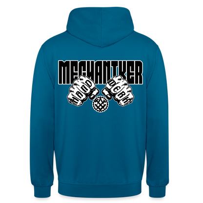 Unisex Hoodie "Mechaniker" (beidseitig bedruckt) Tiefseeblau Unisex Hoodie