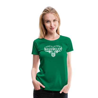Frauen Premium T-Shirt "Gerüstbauer" - Kelly Green