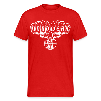 Unisex T-Shirt "Feuerwehr 3" Rot Männer Gildan Heavy T-Shirt