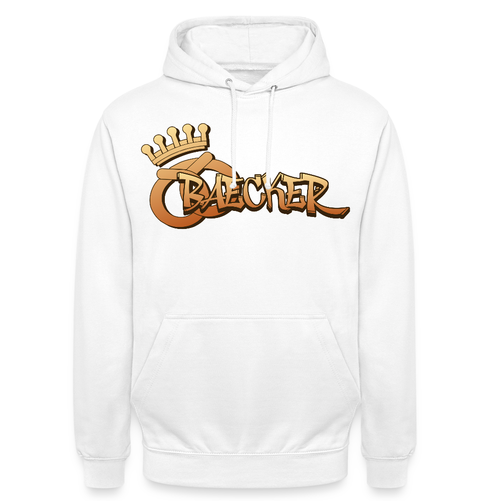 Unisex Hoodie "Bäcker" Weiß Unisex Hoodie