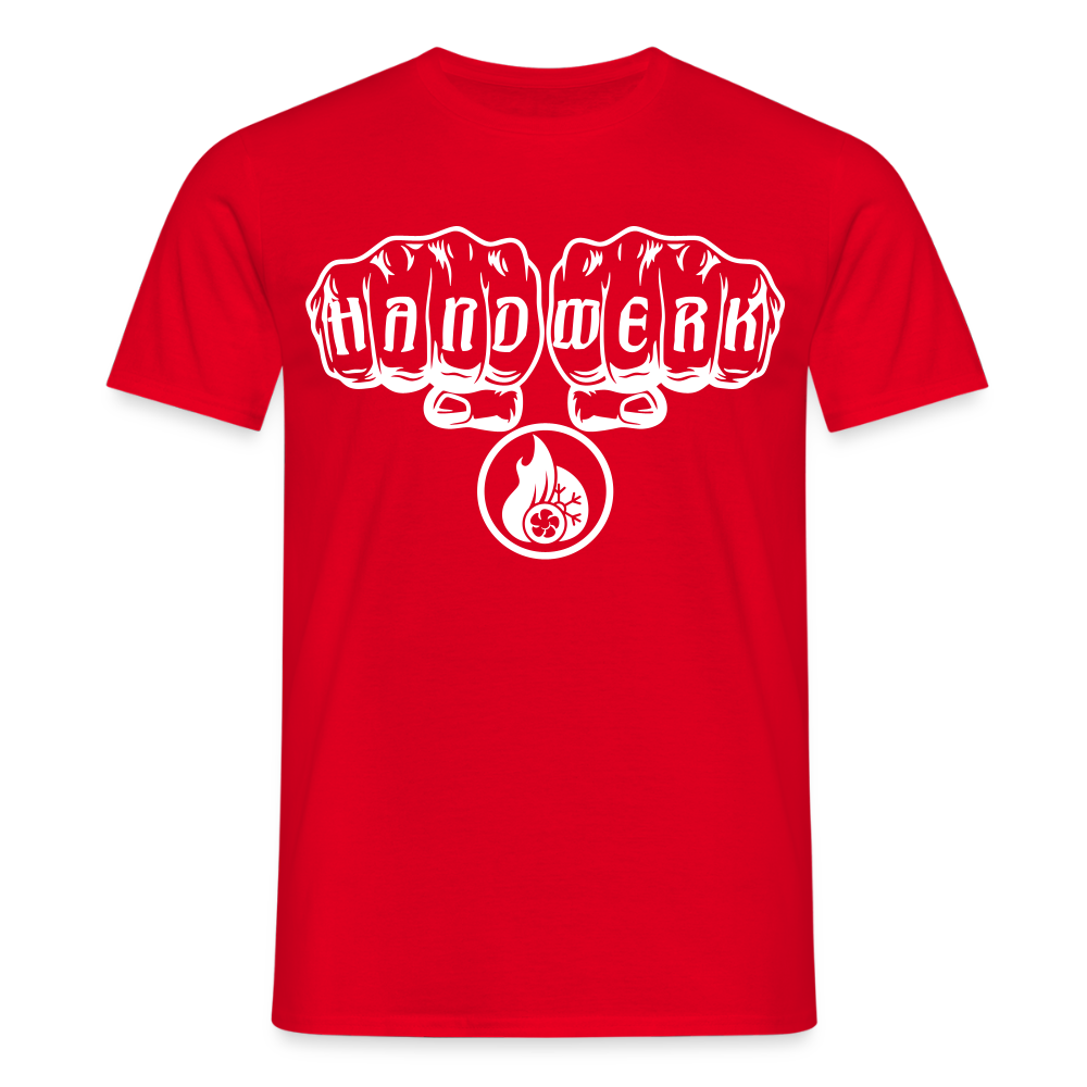 Unisex T-Shirt "Klimatechniker" Rot Männer T-Shirt