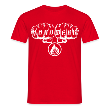 Unisex T-Shirt "Klimatechniker" Rot Männer T-Shirt