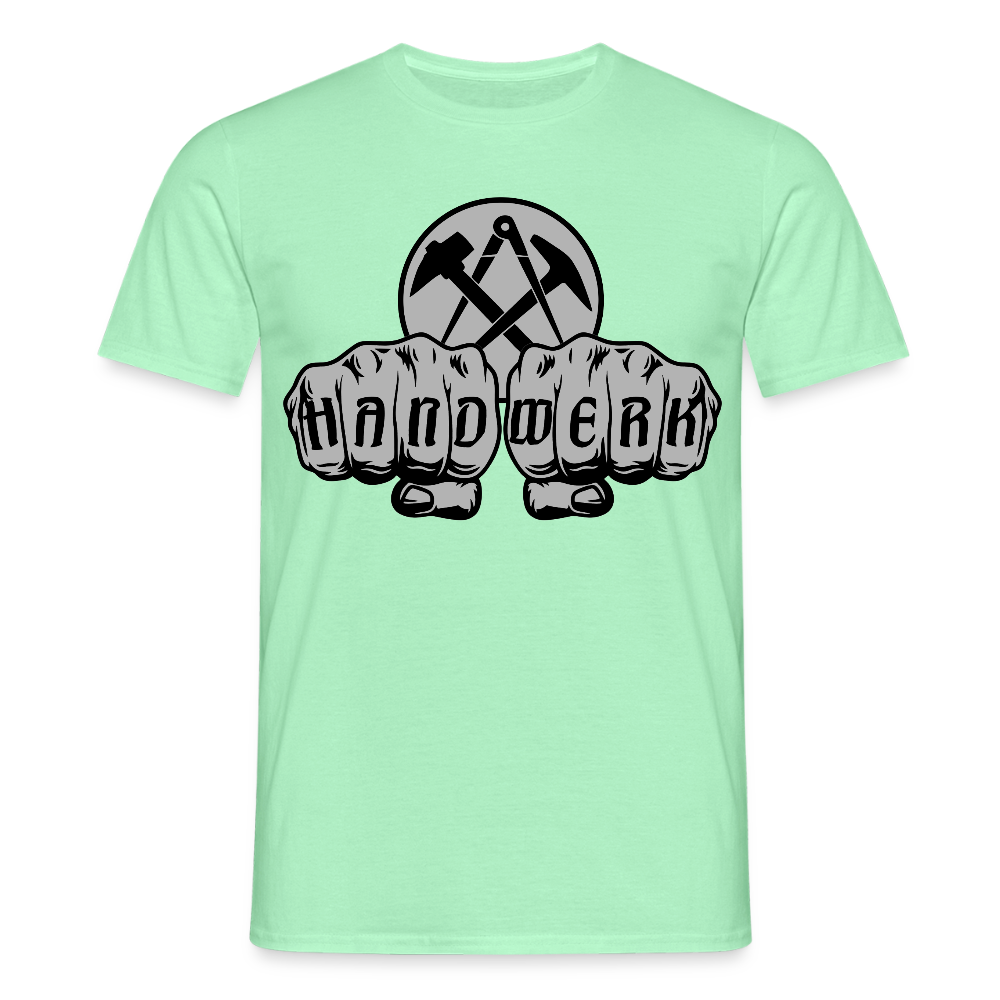Unisex T-Shirt "Dachdecker" Mintgrün Männer T-Shirt