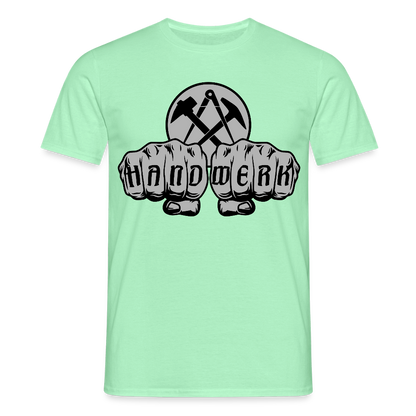Unisex T-Shirt "Dachdecker" Mintgrün Männer T-Shirt