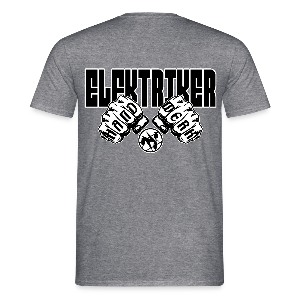 Unisex T-Shirt "Elektriker" Graphit meliert Männer T-Shirt
