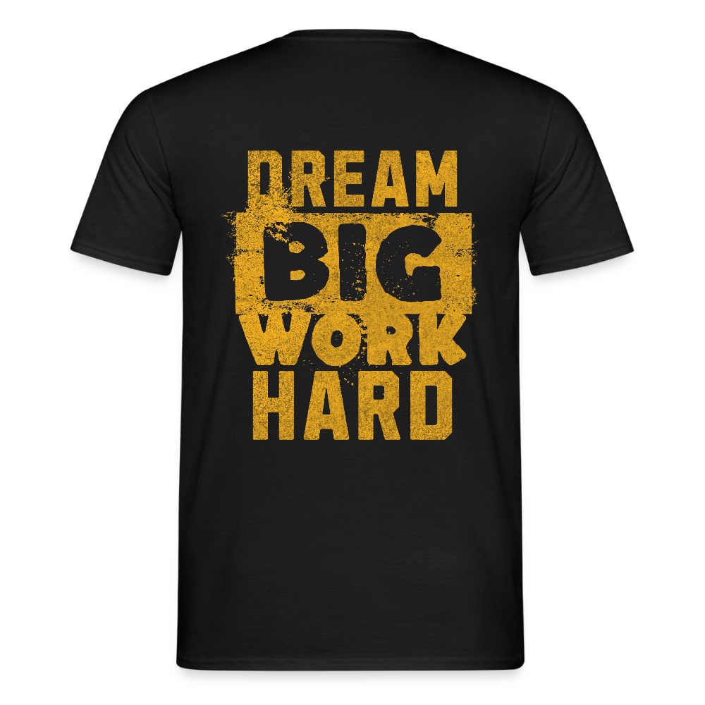 Unisex T-Shirt "Work Hard" Schwarz Männer T-Shirt