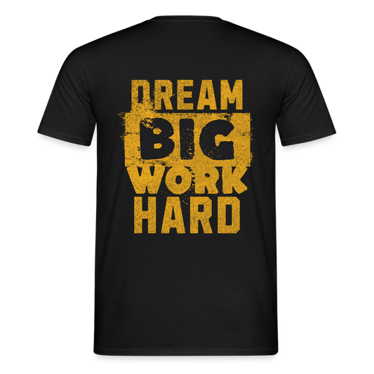 Unisex T-Shirt "Work Hard" - Schwarz