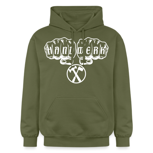 Gildan Unisex Softstyle® "Installateur" Militärgrün Gildan Unisex Softstyle® Midweight Hoodie
