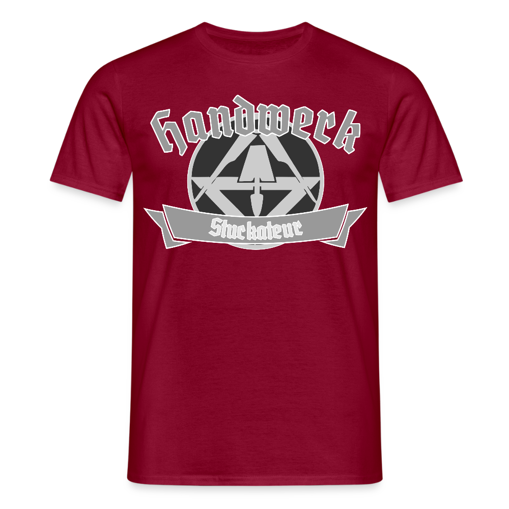 Unisex T-Shirt "Stuckateur" Ziegelrot Männer T-Shirt