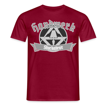 Unisex T-Shirt "Stuckateur" Ziegelrot Männer T-Shirt