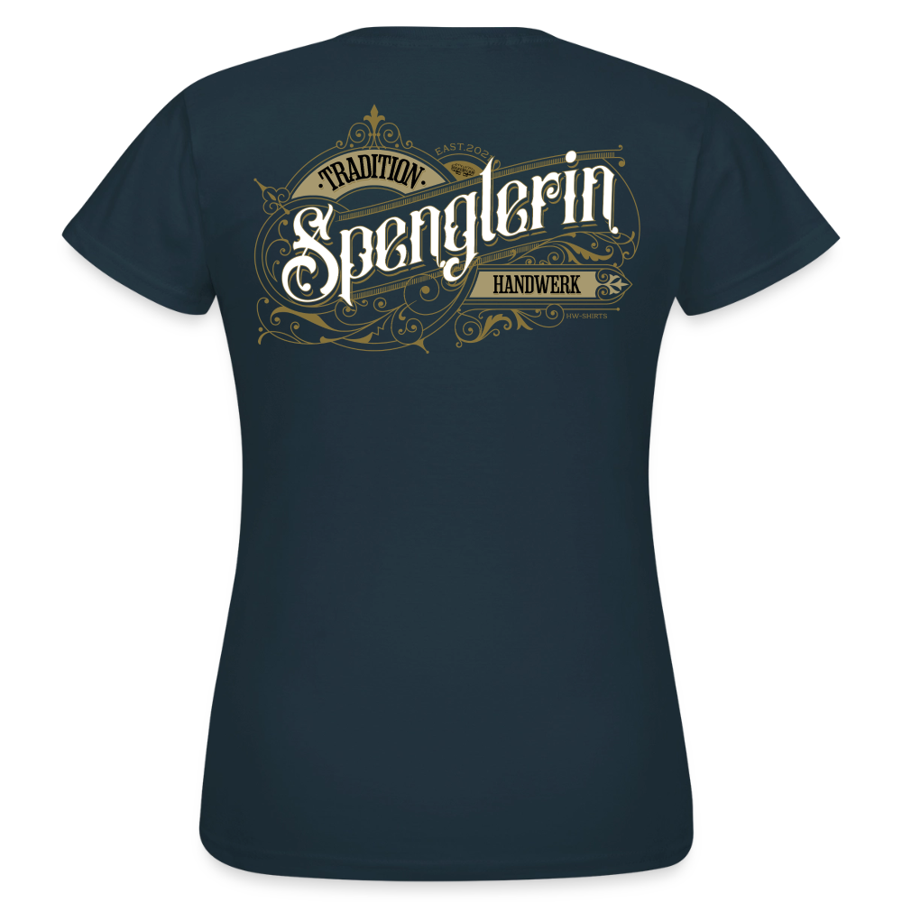 Hochwertiges Frauen T-Shirt "Spenglerin" von Spreadconnect mit nostalgischem Design, bequem und modisch für Damen.