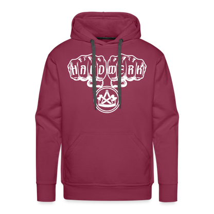 Männer Premium Hoodie "Zimmermann" Bordeaux Männer Premium Hoodie