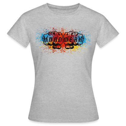 Frauen T-Shirt "Splash-Color" Grau meliert Frauen T-Shirt