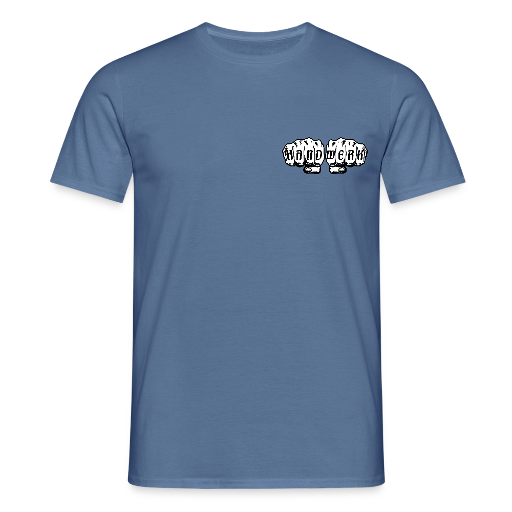 Unisex T-Shirt "Metzger" - Taubenblau 