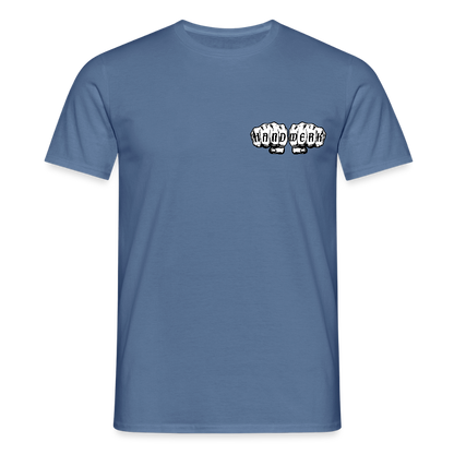 Unisex T-Shirt "Metzger" - Taubenblau 