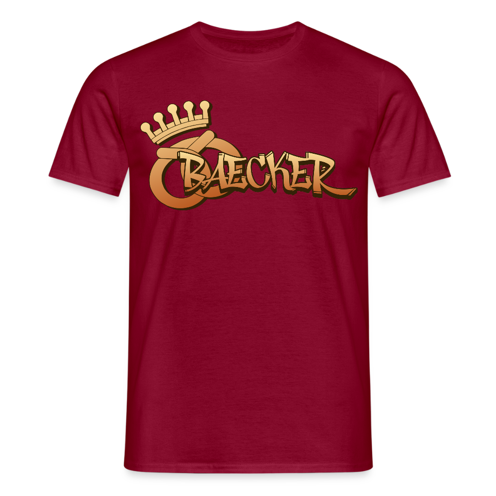 Unisex T-Shirt "Bäcker" Ziegelrot Männer T-Shirt