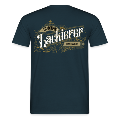 Unisex T-Shirt "Lackierer" Nostalgie Handwerk Navy Männer T-Shirt