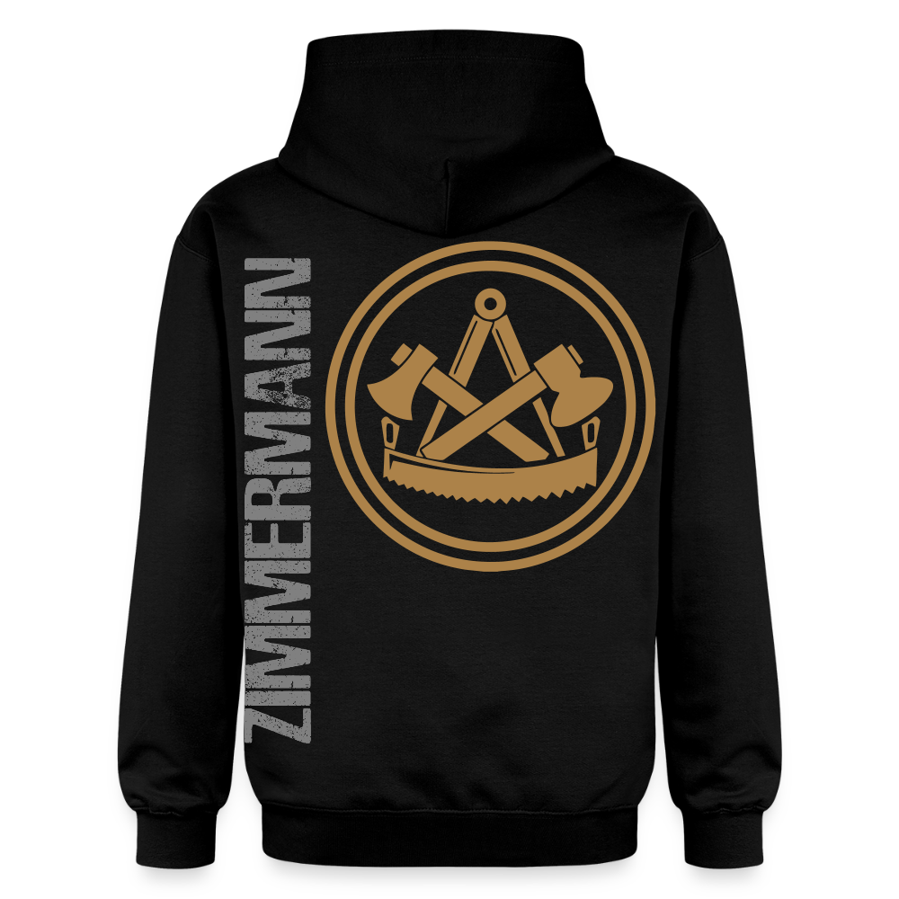 Gildan Unisex Softstyle® "Zimmermann" Schwarz Gildan Unisex Softstyle® Midweight Hoodie