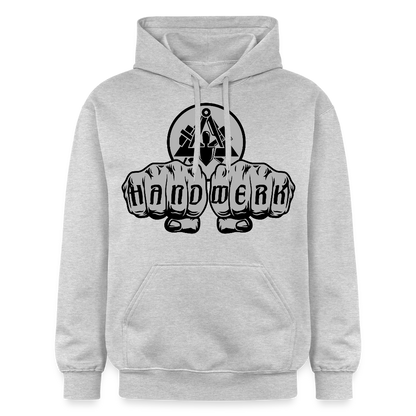 Gildan Unisex Softstyle® "Maurer" Hellgrau meliert Gildan Unisex Softstyle® Midweight Hoodie