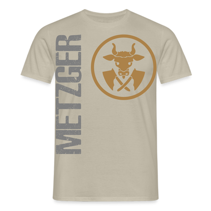 Unisex T-Shirt "Metzger" Sandbeige Männer T-Shirt