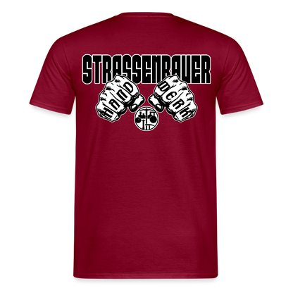 Unisex T-Shirt "Strassenbauer" Ziegelrot Männer T-Shirt