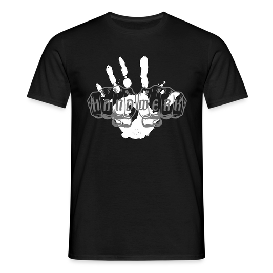 Unisex T-Shirt "Hand" - Schwarz
