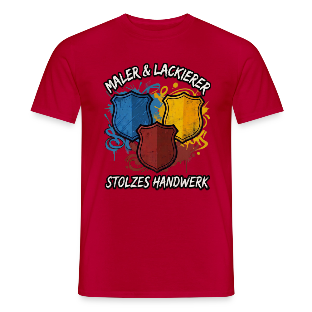 Unisex Männer T-Shirt „Maler & Lackierer – Stolzes Handwerk“ von Spreadconnect in Schwarz