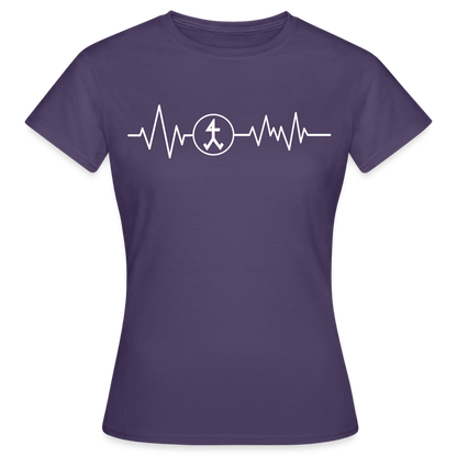 Frauen T-Shirt "Steinmetz" Dunkellila Frauen T-Shirt