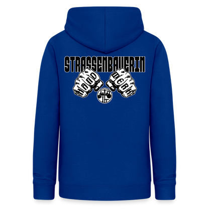 Frauen Hoodie "Strassenbauerin" (beidseitig beruckt) Royalblau Frauen Hoodie