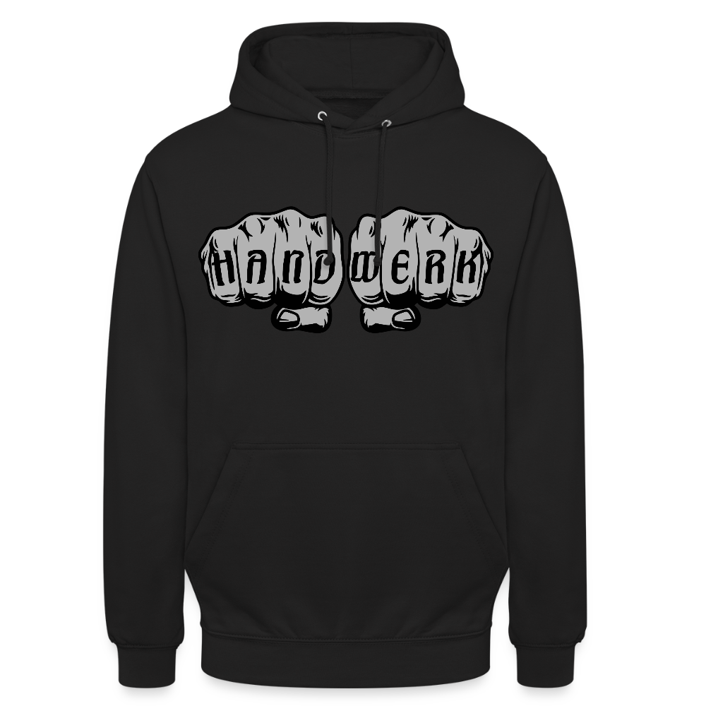 Unisex Hoodie "Handwerk" Schwarz Unisex Hoodie
