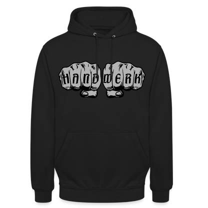 Unisex Hoodie "Handwerk" Schwarz Unisex Hoodie