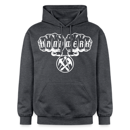 Gildan Unisex Softstyle® "Dachdecker" Dunkelgrau meliert Gildan Unisex Softstyle® Midweight Hoodie